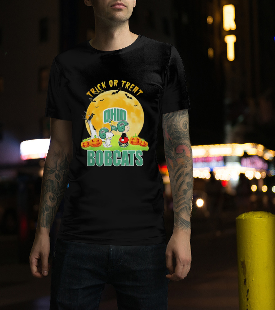 Ohio Bobcats Peanuts Trick Or Treat Halloween 2026 T-Shirt