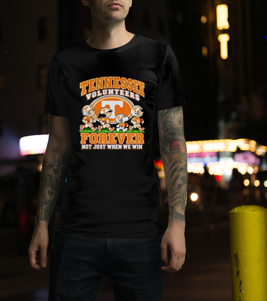 Tennessee Volunteers Forever Peanuts Not Just When We Win 2026 T-Shirt