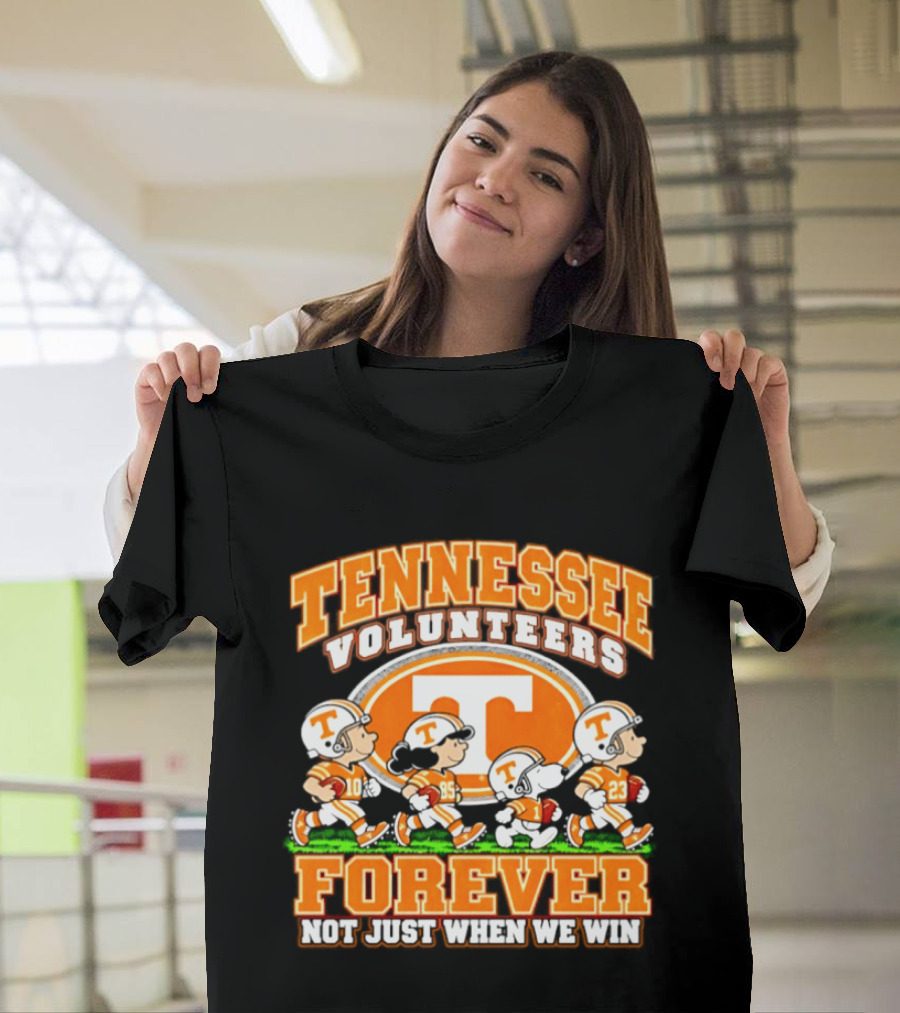 Tennessee Volunteers Forever Peanuts Not Just When We Win 2026 T-Shirt