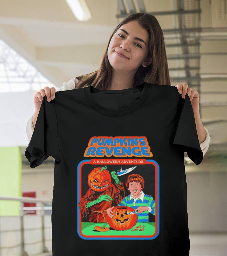 Pumpkin's Revenge A Halloween Adventure Creepy Jack O' Lantern T-Shirt