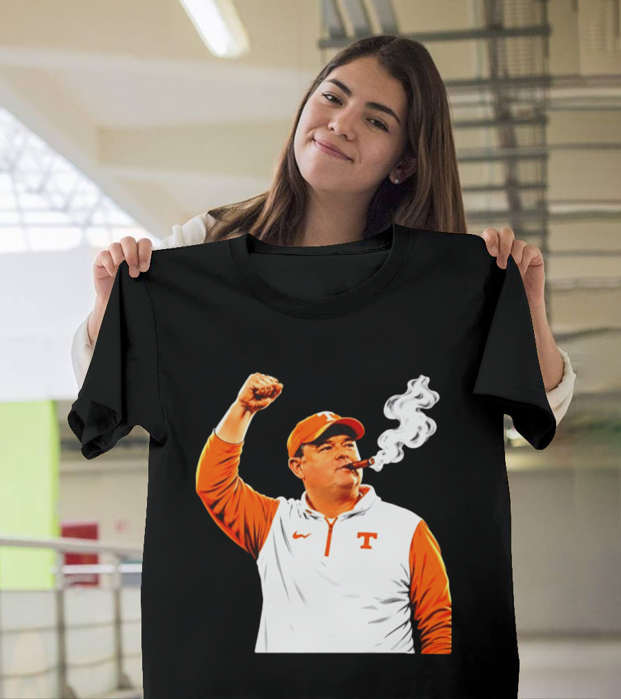 Tennessee Volunteers Josh Heupel Smoke 'Em Cigar Celebration T-Shirt