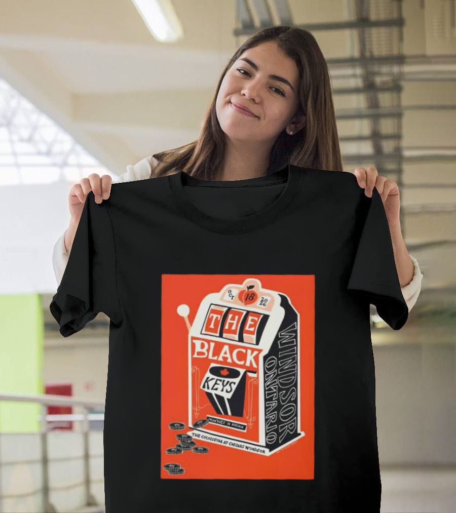 The Black Keys Caesars Windsor Ontario Peaches 'N Kream Oct 18 2026 T-Shirt