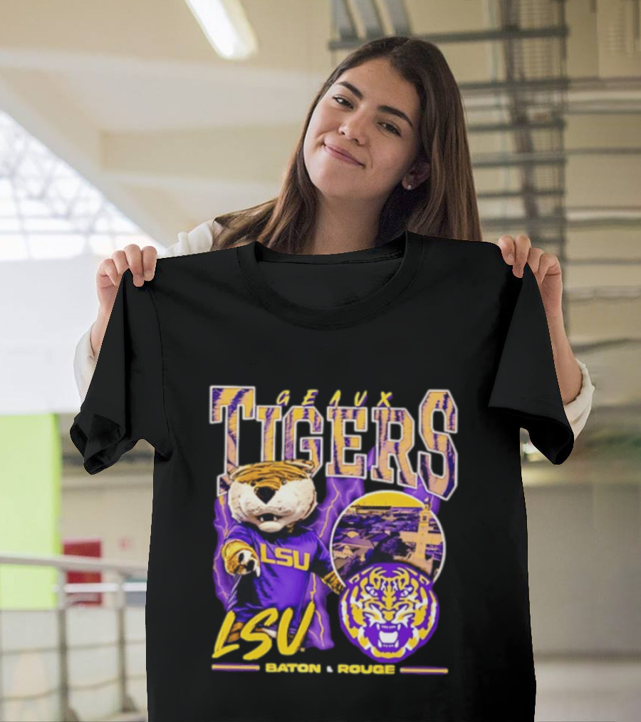 Geaux Tigers LSU Baton Rouge Football Spirit T-Shirt