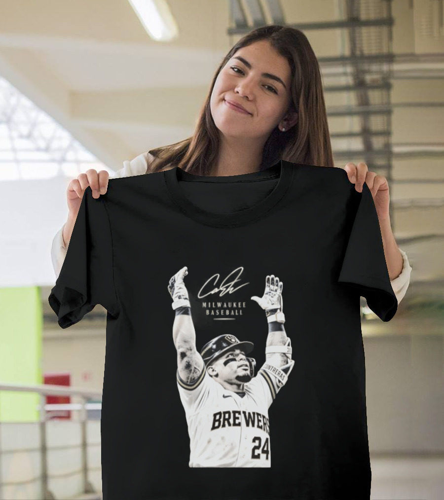 William Contreras Milwaukee Brewers 24 Victory Celebration T-Shirt