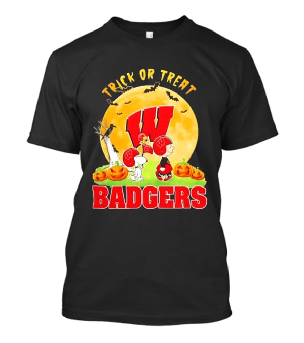 Wisconsin Badgers Peanuts Trick Or Treat Halloween 2026 T-Shirt