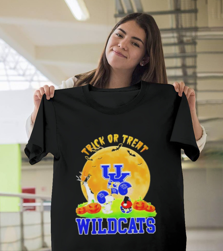 Kentucky Wildcats Peanuts Trick Or Treat Halloween Abbey Road 2026 T-Shirt