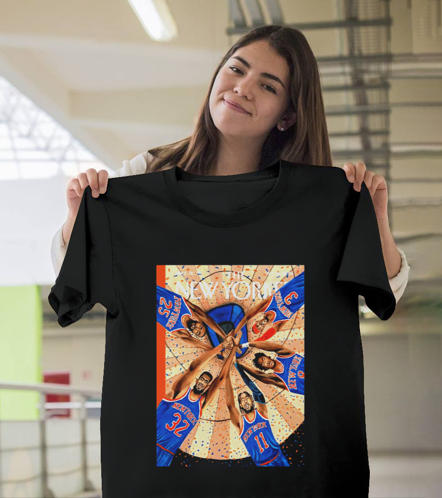 The New Yorker Make It Two New York Knicks Team Spirit Oct 26 2026 Cover T-Shirt