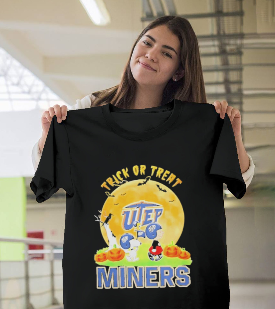 UTEP Miners Trick Or Treat Peanuts Halloween 2026 T-Shirt