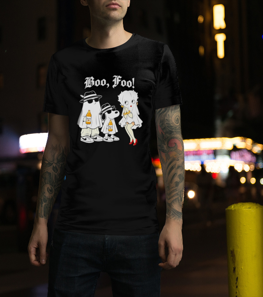 Boo Foo Snoopy And Friends Beer Modelo Betty Boop T-Shirt