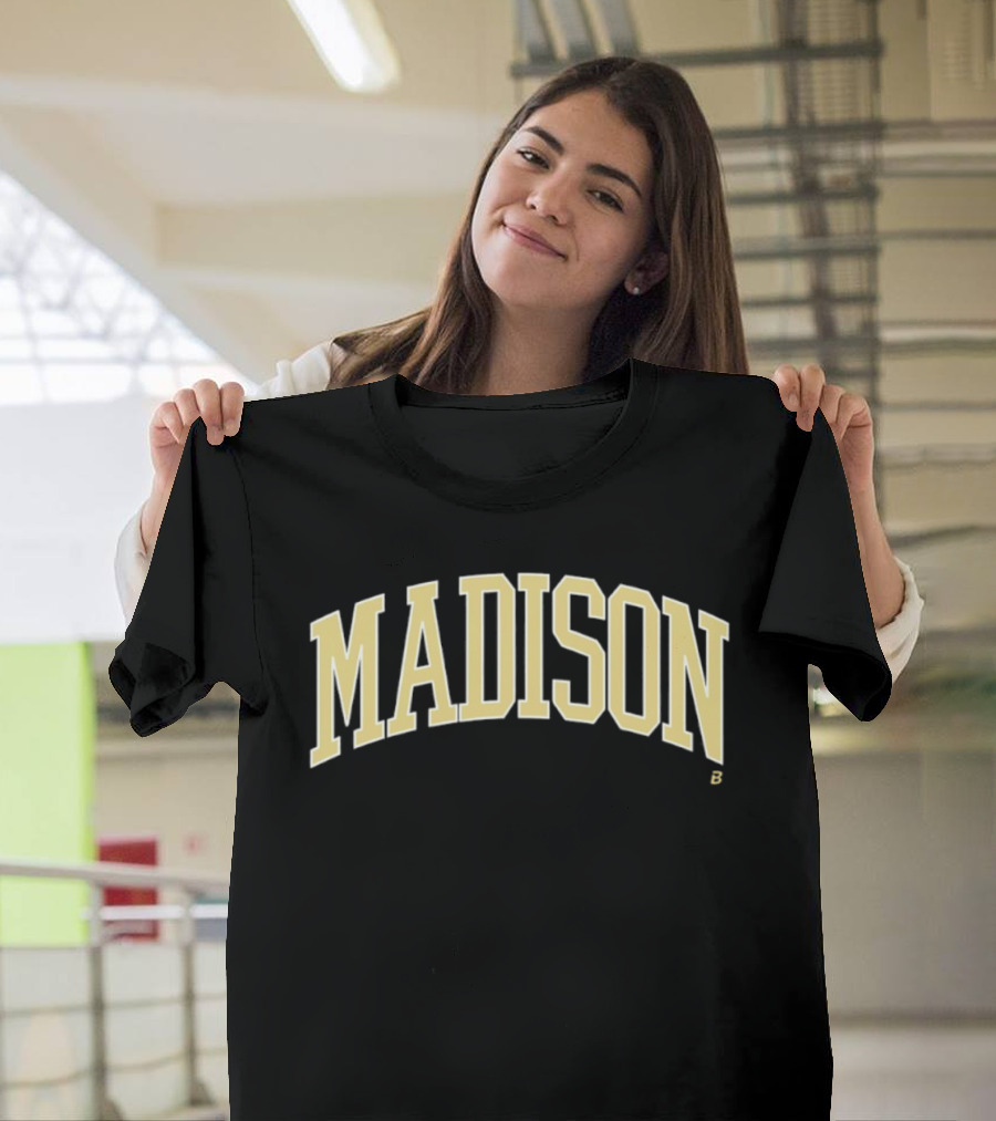 Madison Dukes Arched Wordmark JMU Traditions T-Shirt