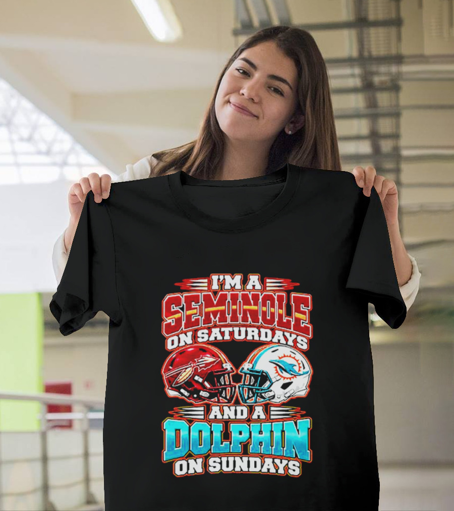 I'm A Seminole On Saturdays And A Dolphin On Sundays T-Shirt