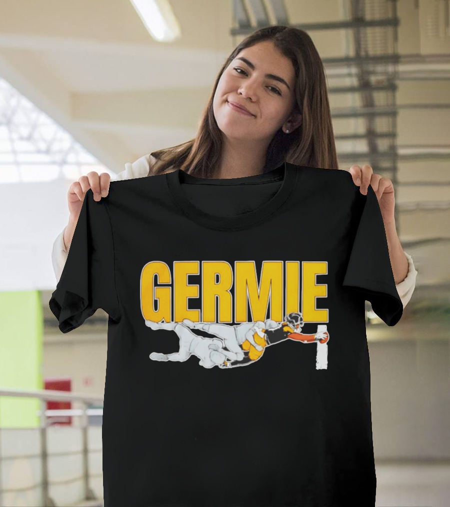 Germie Bernard Touchdown Dive Football Action T-Shirt