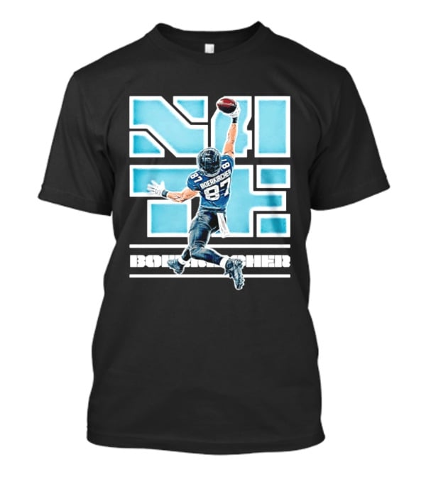 Nate Boerkircher Jacksonville Jaguars 87 One Hand Catch Pose T-Shirt
