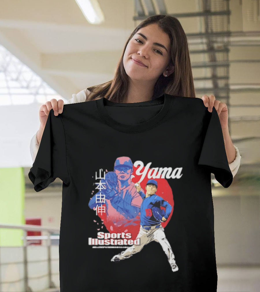 Yoshinobu Yamamoto Sports Illustrated Los Angeles Dodgers Japanese T-Shirt