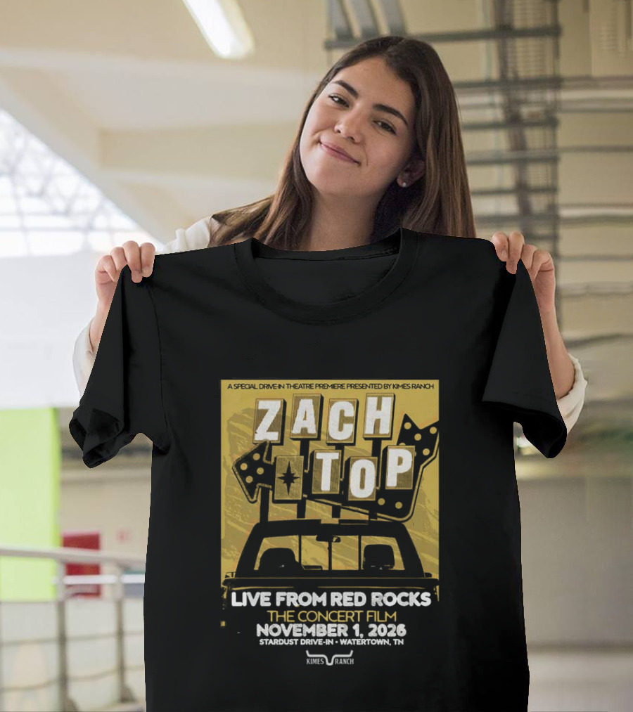 Zach Top Live From Red Rocks Concert Film November 1 2026 T-Shirt