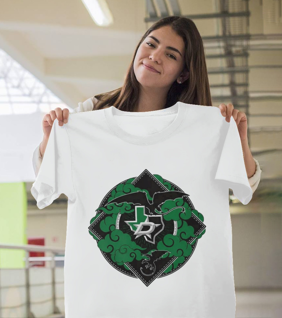 Dallas Stars 2026 27 Iron Flame Texas Map T-Shirt