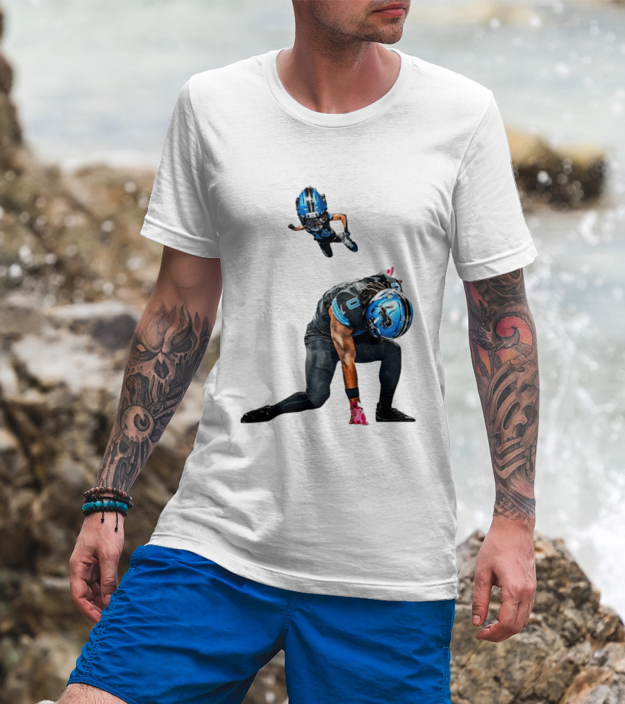 Amon Ra St. Brown Jahmyr Gibbs Super Hero Celebration Football Lions T-Shirt