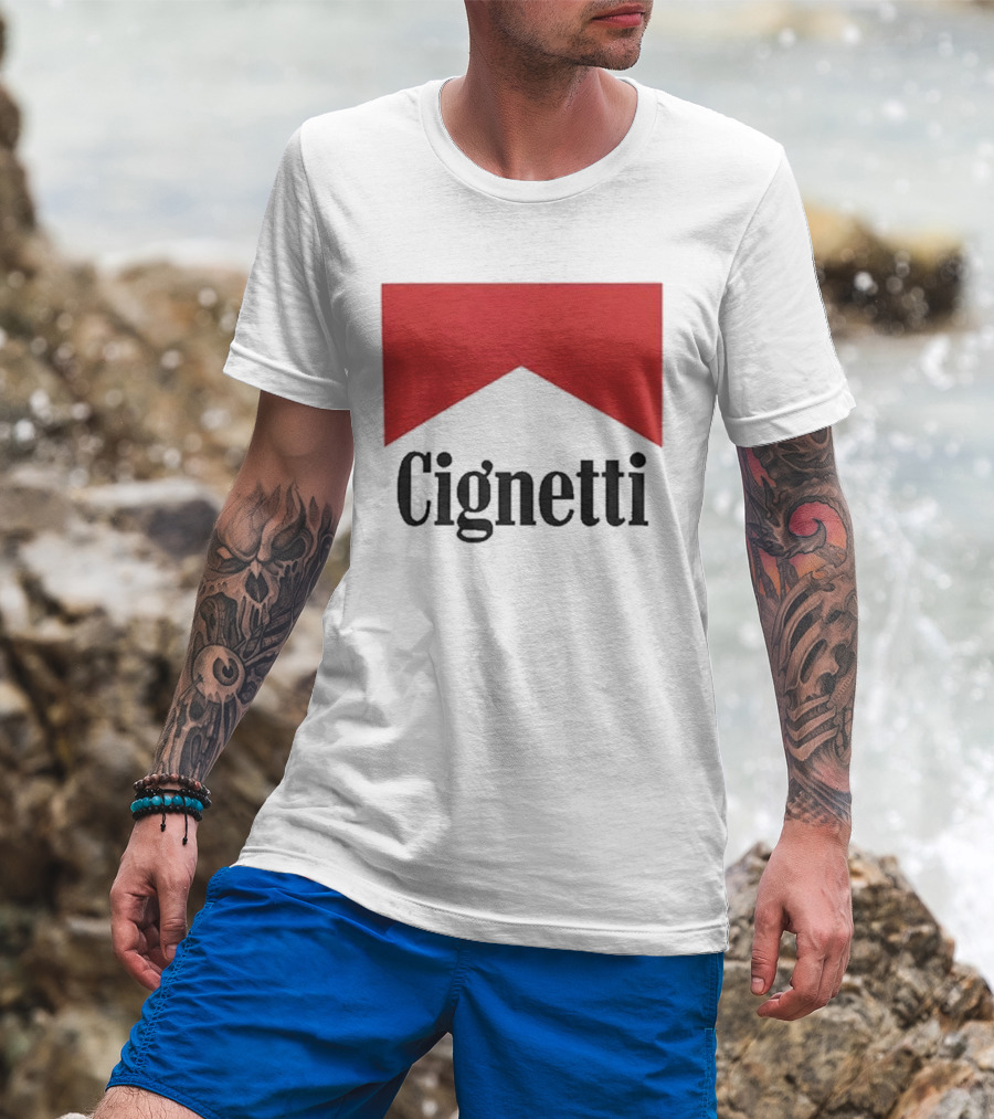 Cignetti Cigarette Red Banner T-Shirt
