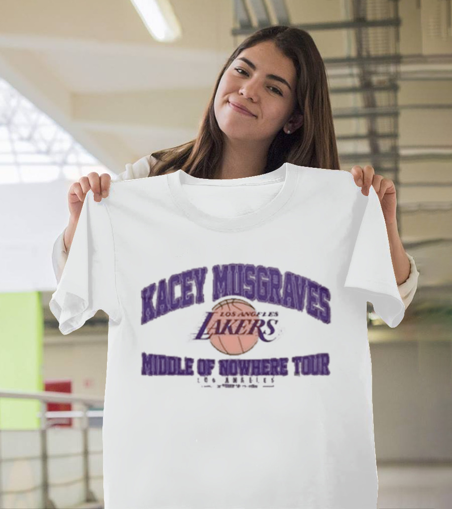 Kacey Musgraves Los Angeles Lakers Middle Of Nowhere Tour 2026 T-Shirt