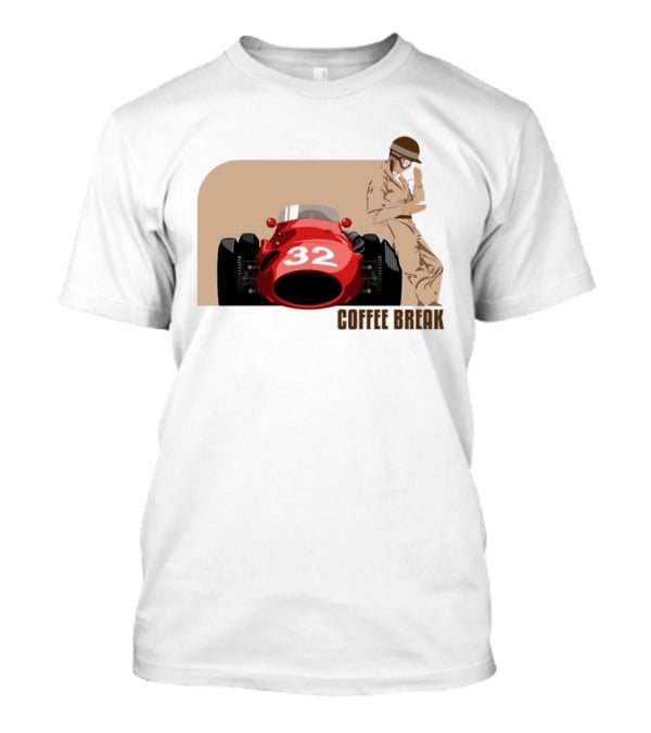Maserati 250F 32 Vintage Racing Coffee Break T-Shirt