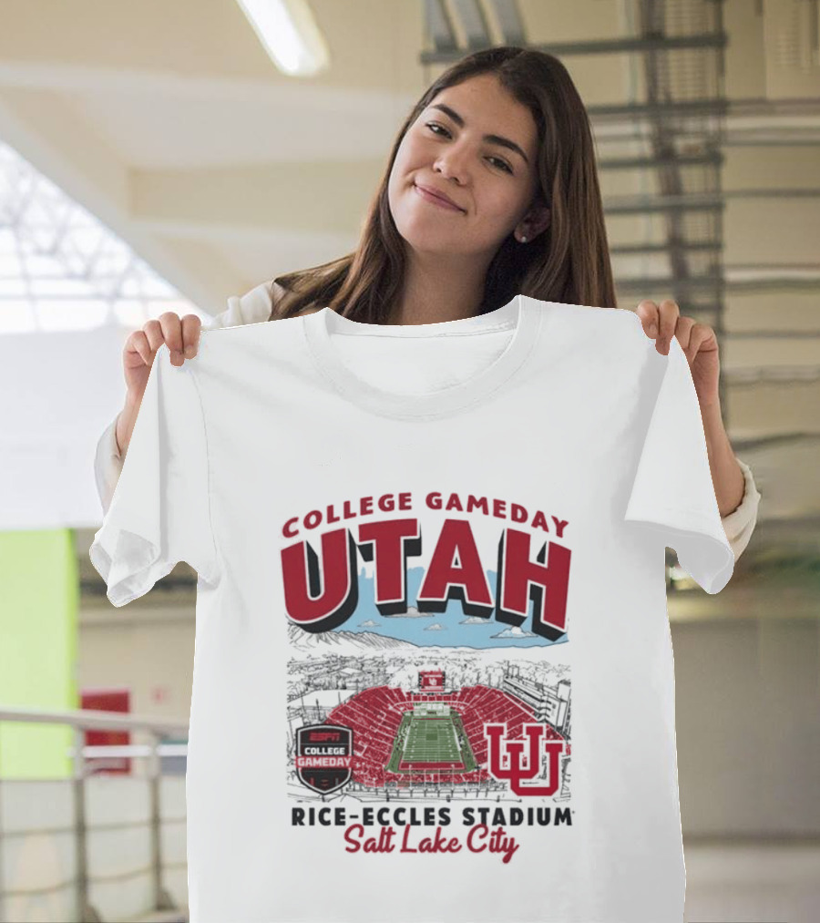 Utah College Gameday Rice Eccles Stadium Salt Lake City T-Shirt
