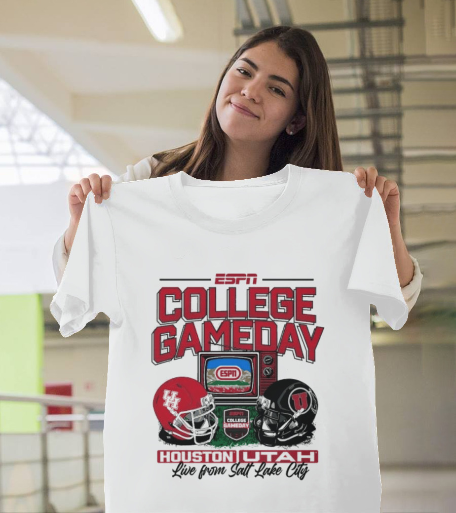 ESPN College GameDay Houston Cougars Utah Utes Live From Salt Lake City T-Shirt