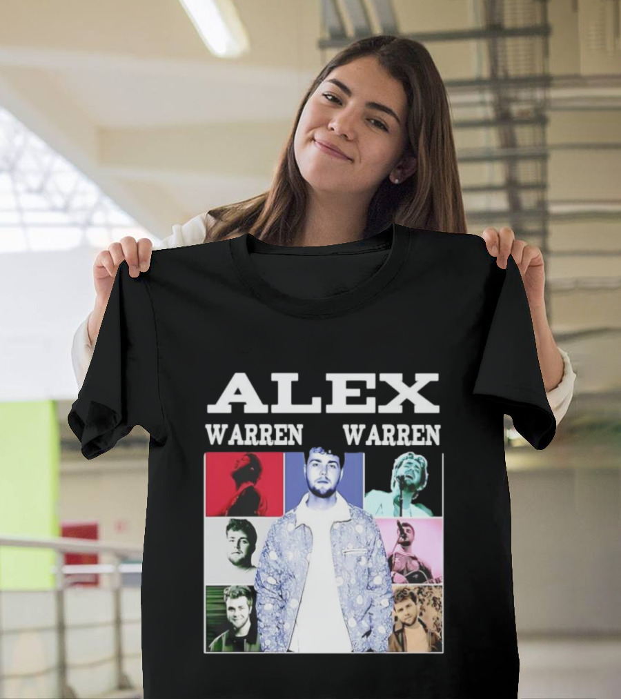 Alex Warren Tour Vintage Collage Style Photography T-Shirt