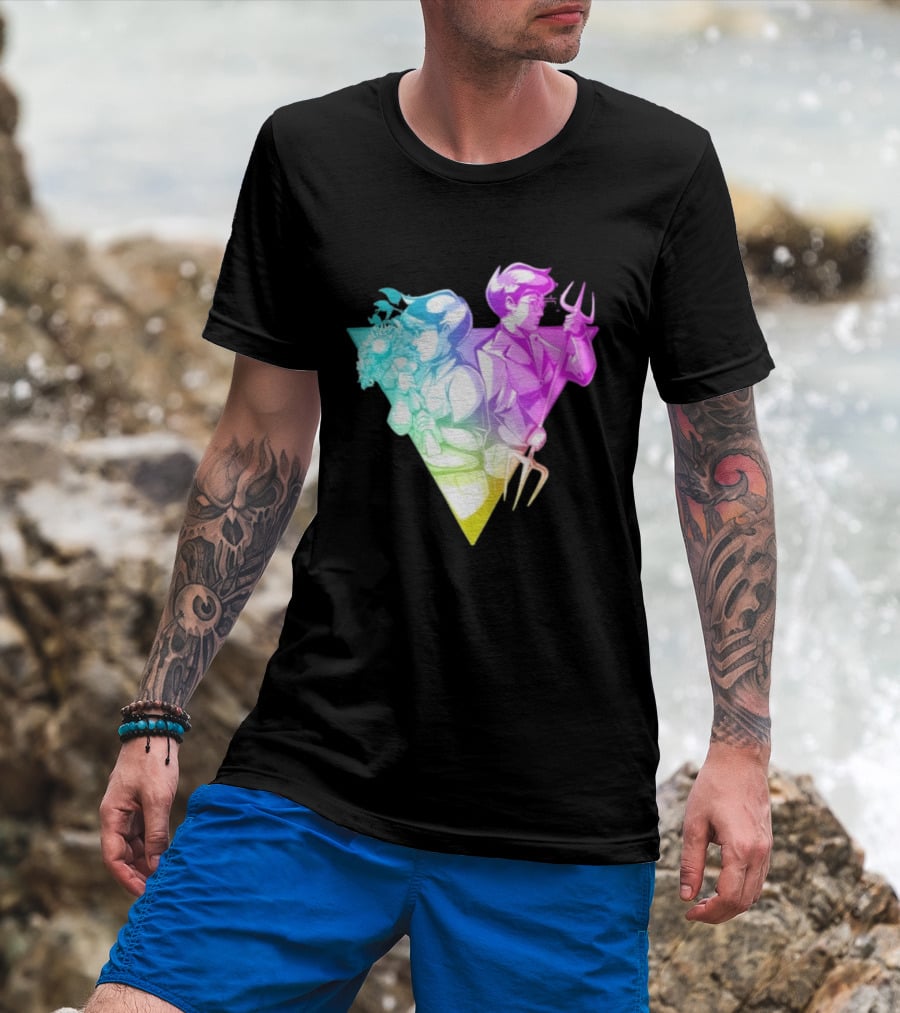 BDTH Division Character Illustration Gradient Style T-Shirt