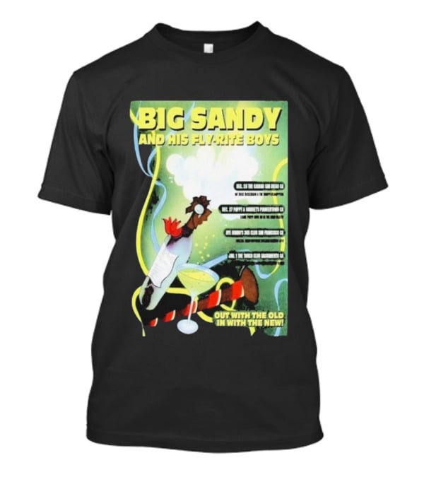 Big Sandy And His Fly-Rite Boys NYE Show 2025 San Francisco CA Event T-Shirt