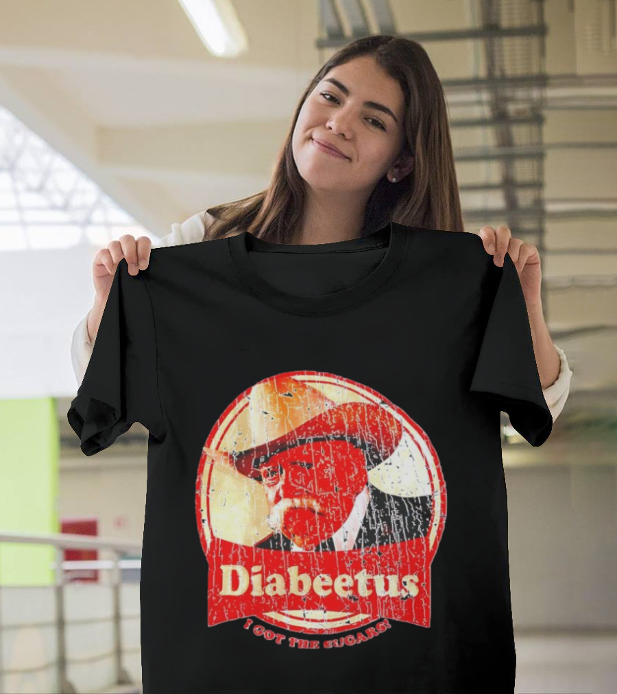 Cowboy Diabeetus I Got The Sugars Retro Parody T-Shirt