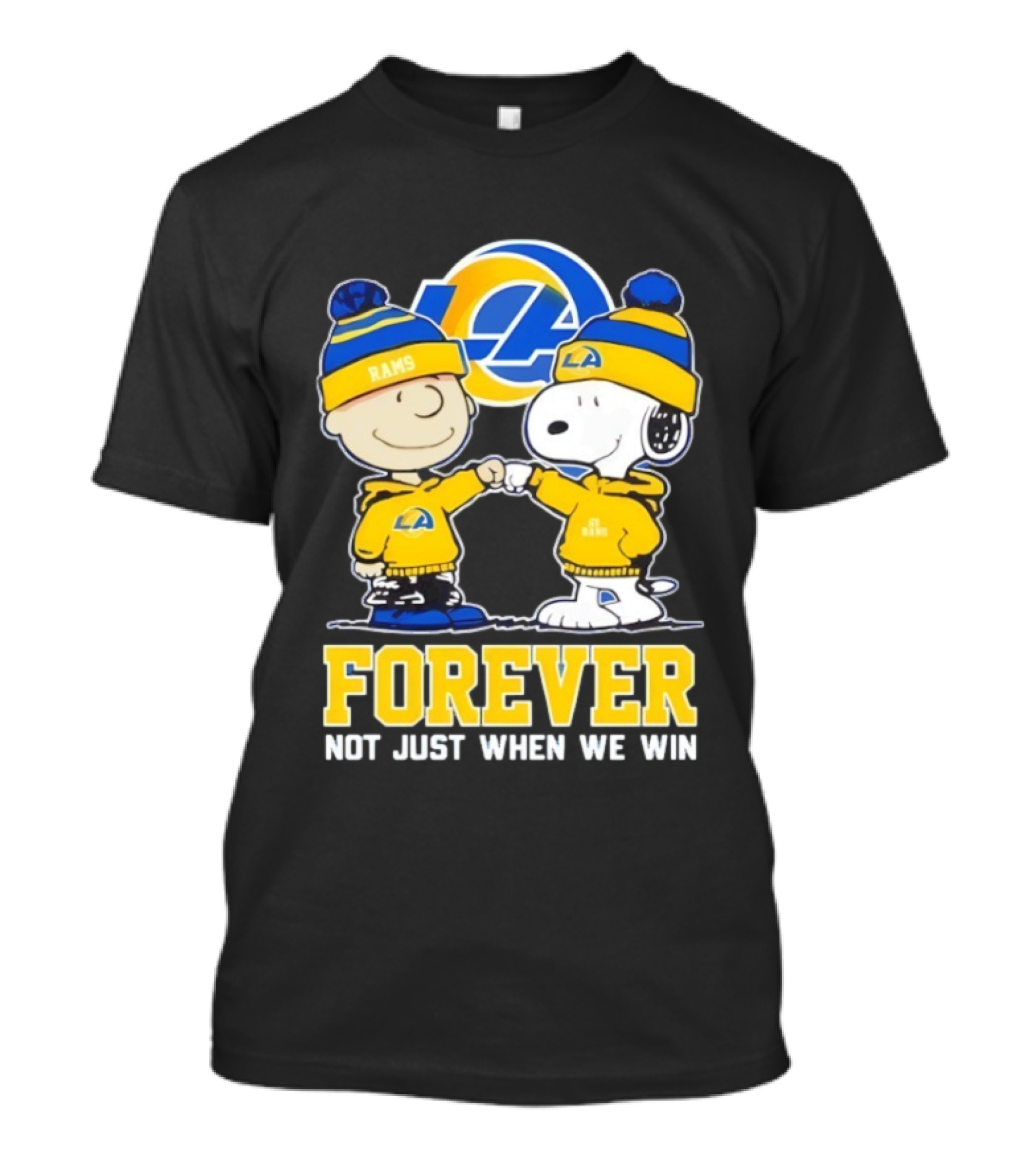 Los Angeles Rams Charlie Brown Snoopy Forever Not Just When We Win T-Shirt