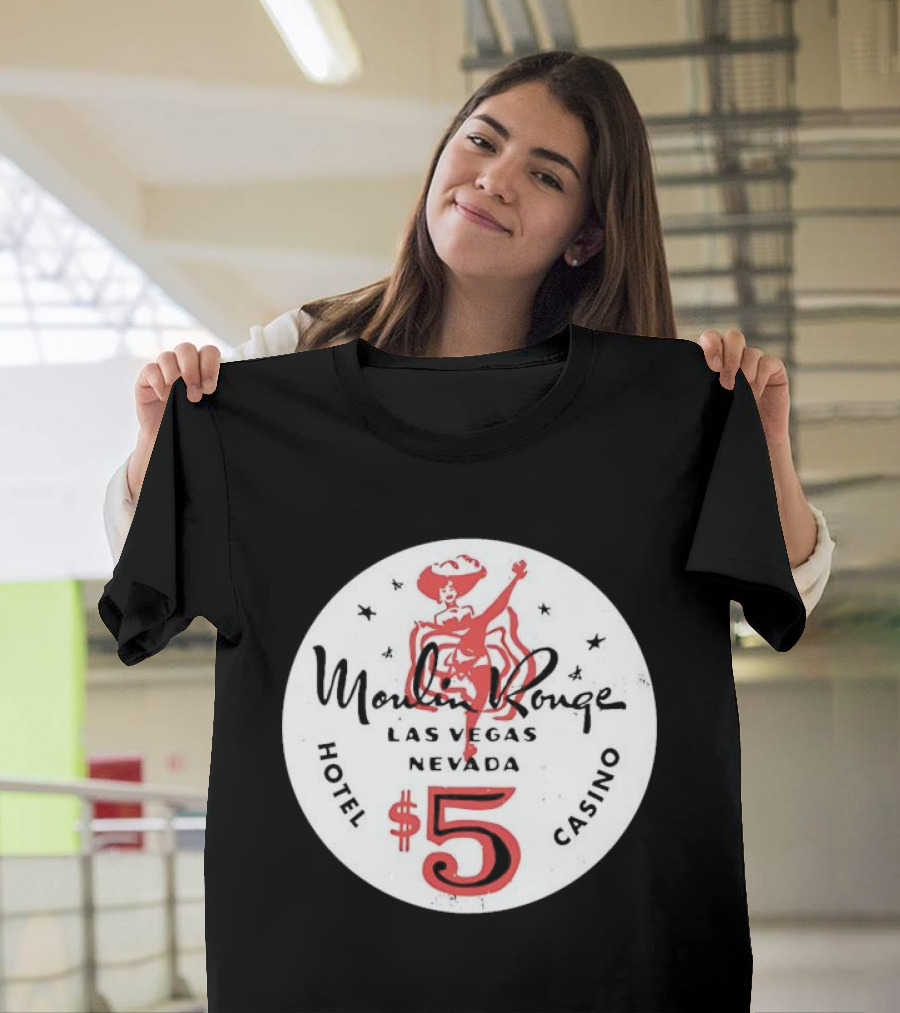 Moulin Rouge Las Vegas Nevada $5 Vintage Hotel Casino T-Shirt