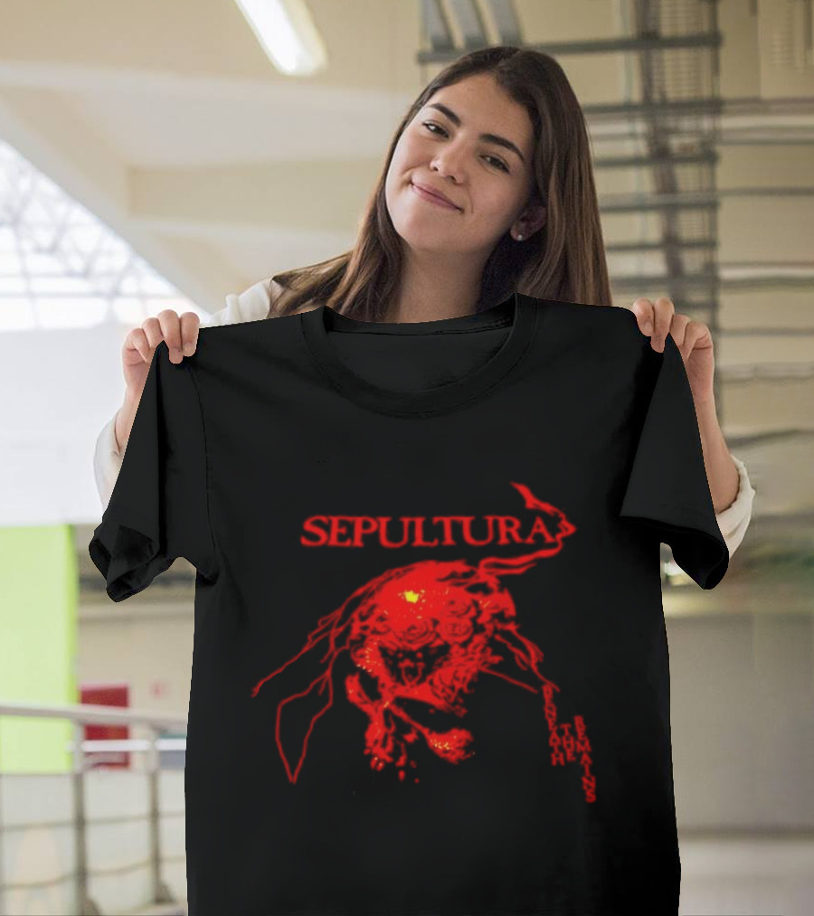 Sepultura Beneath The Remains Skull Artwork Red T-Shirt