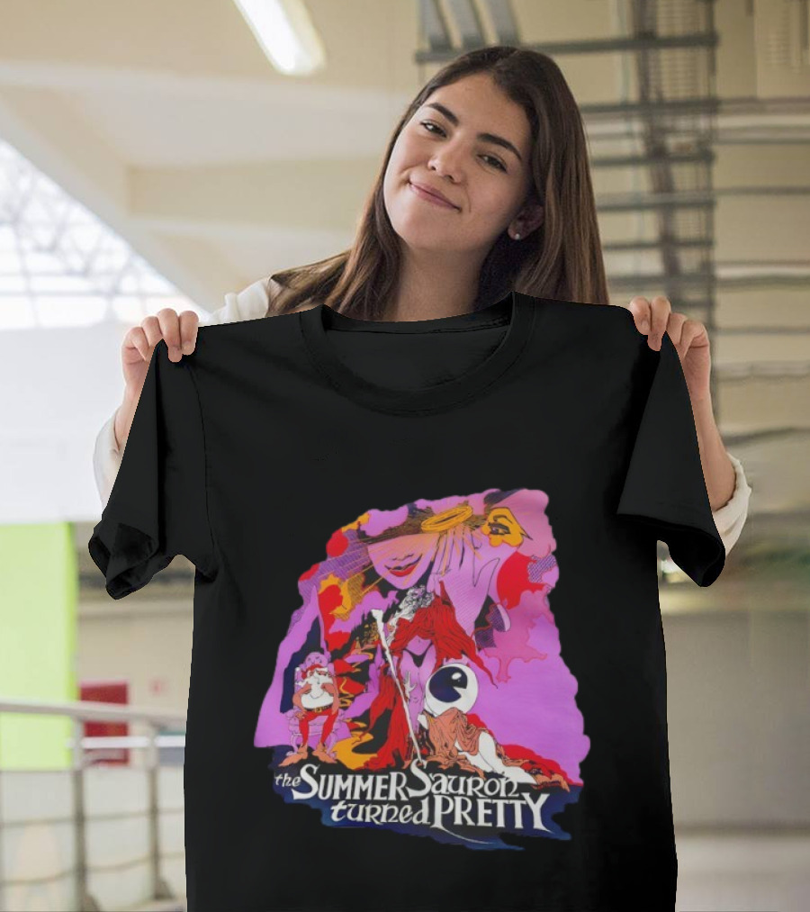 The Summer Sauron Turned Pretty Immerstroy Psychedelic 70s Fantasy T-Shirt