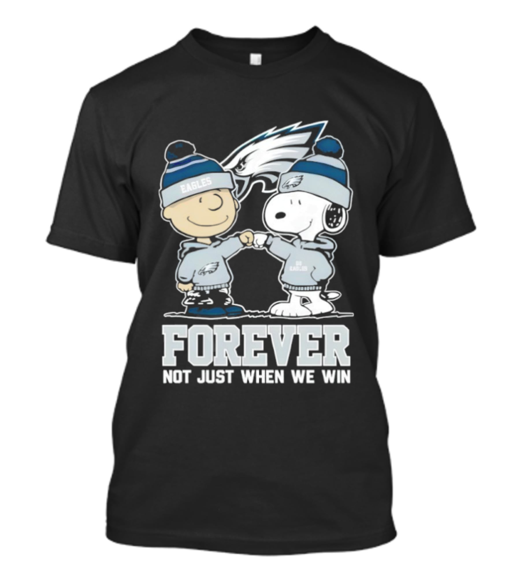 Philadelphia Eagles Charlie Brown Snoopy Forever Not Just When We Win T-Shirt