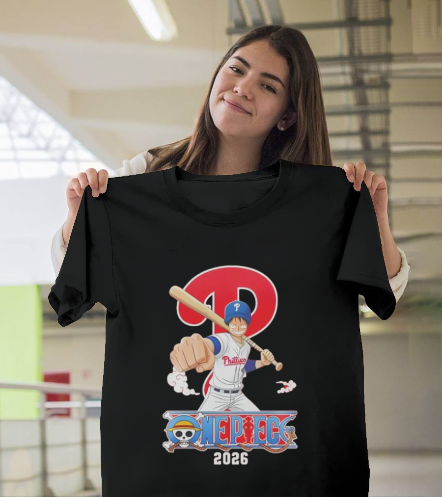 Philadelphia Phillies One Piece Crossover 2026 T-Shirt