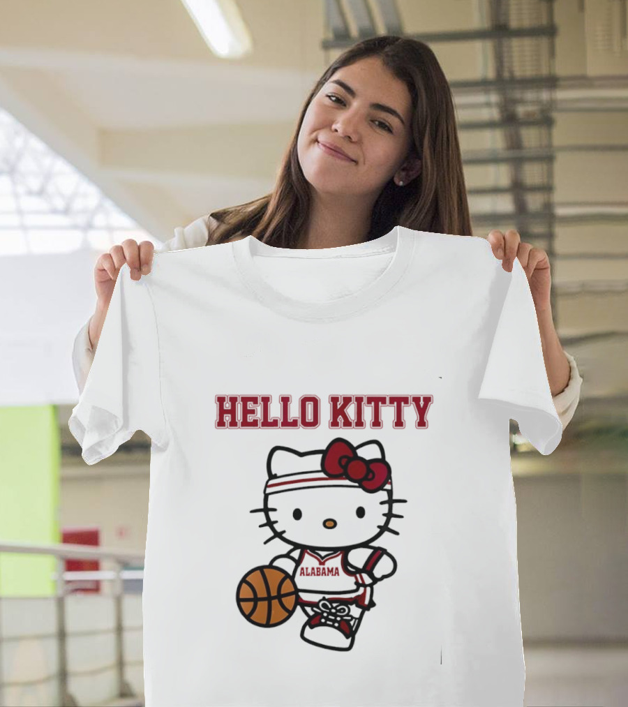 Alabama Basketball Hello Kitty Collaboration Night T-Shirt
