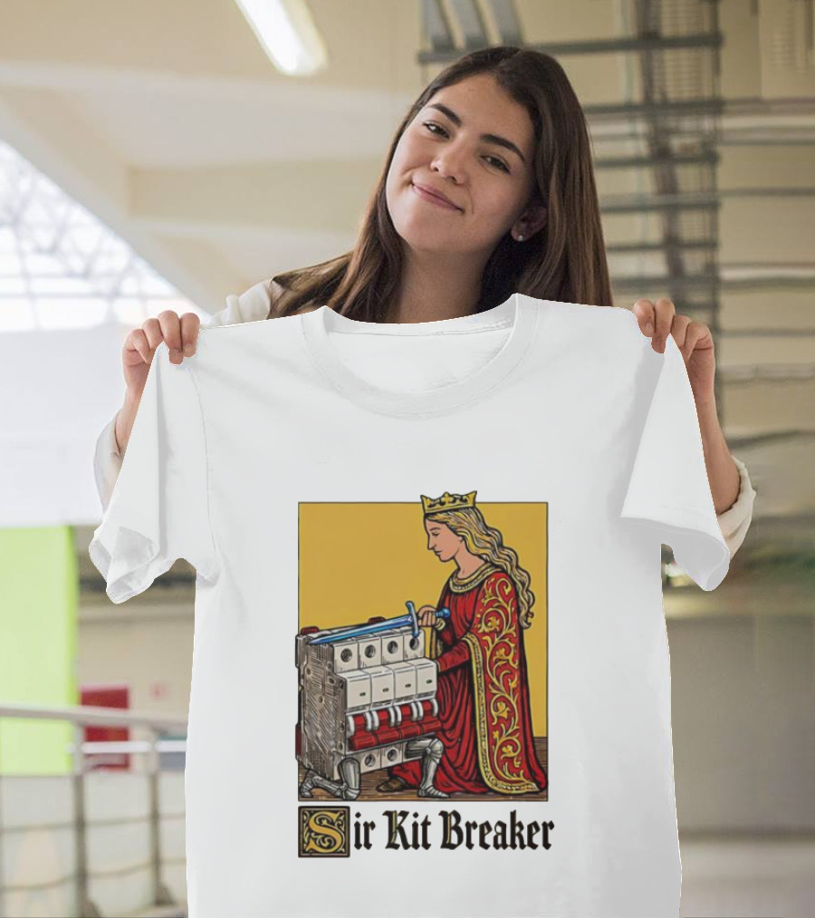 Sir Kit Breaker Queen Of Swords Knight Tarot Crown T-Shirt