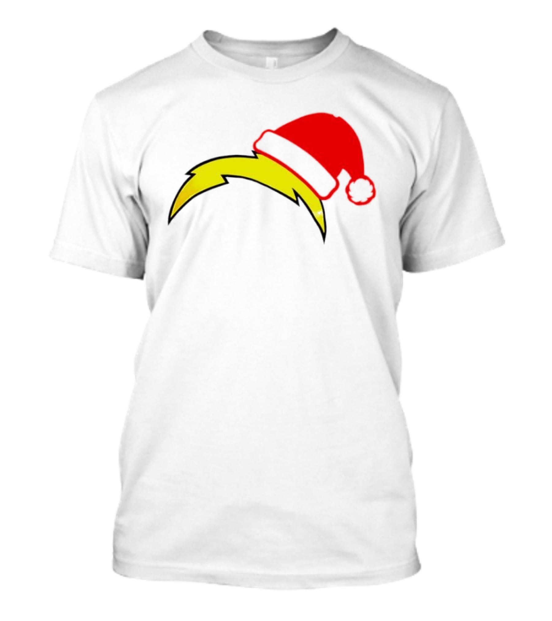 Los Angeles Chargers NFL Santa Hat Bolt T-Shirt
