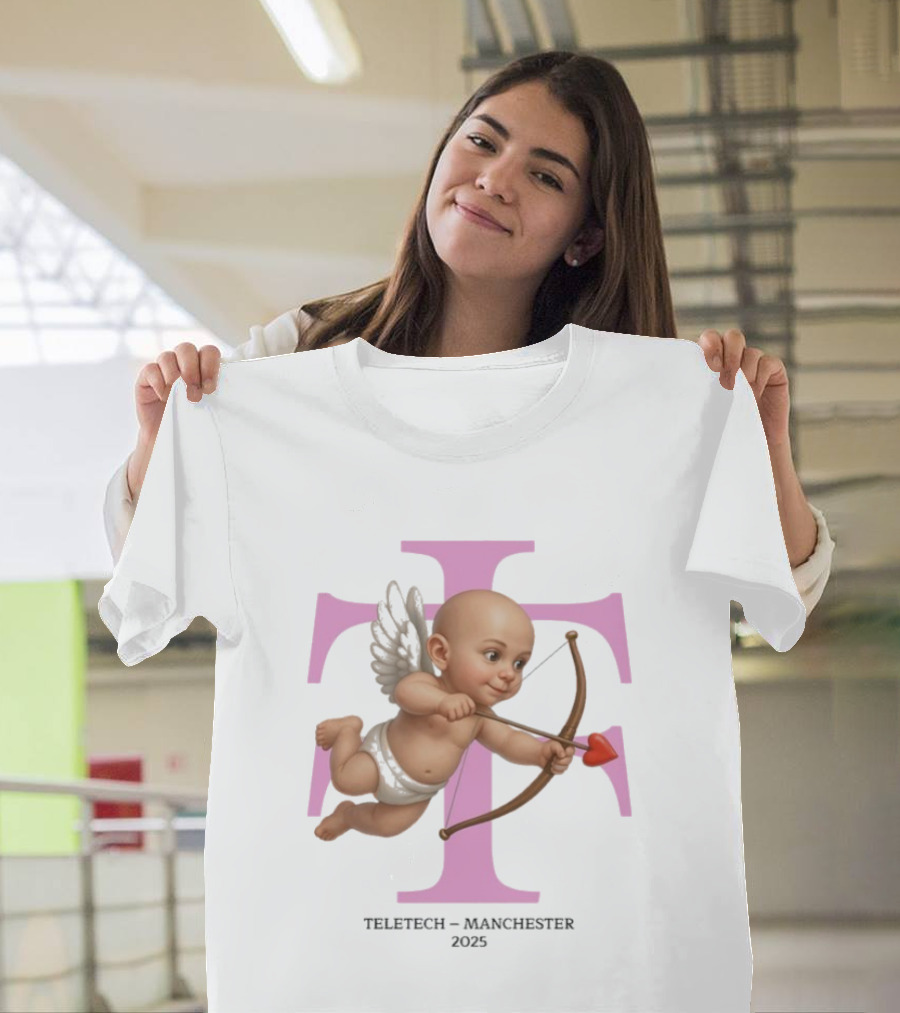 Teletech Manchester 2025 Cupid With Heart Bow And Arrow T-Shirt