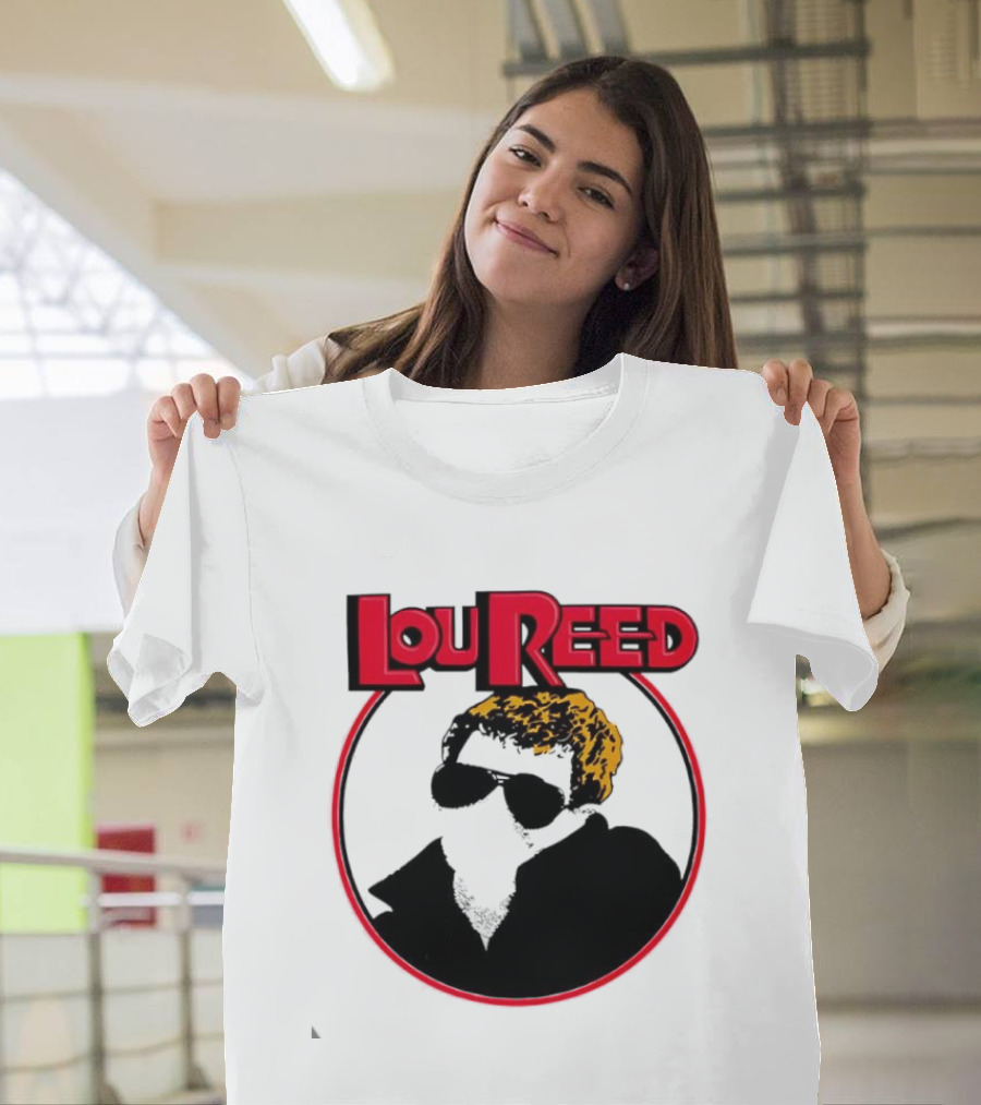 Lou Reed Sally Can’t Dance Circle Portrait T-Shirt