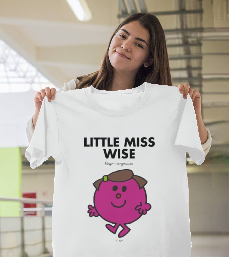 Mr. Men Little Miss Wise Roger Hargreaves Character T-Shirt