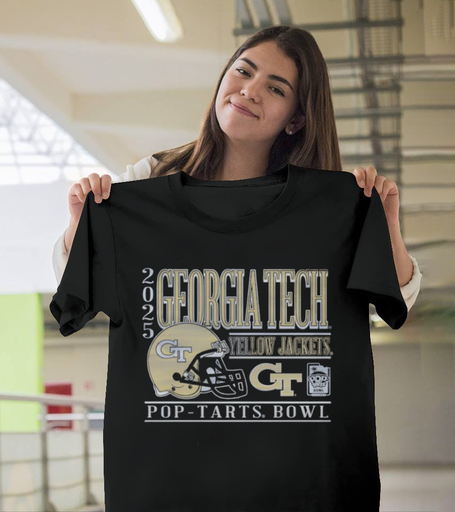 Georgia Tech Yellow Jackets 2025 Pop Tarts Bowl Helmet GT T-Shirt