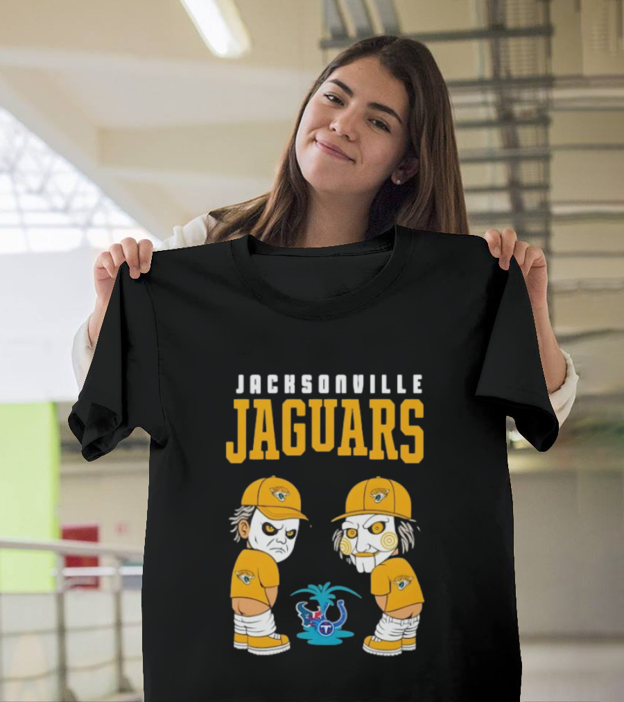 Jacksonville Jaguars Michael Myers Billy The Puppet Tennessee Titans Rivalry T-Shirt