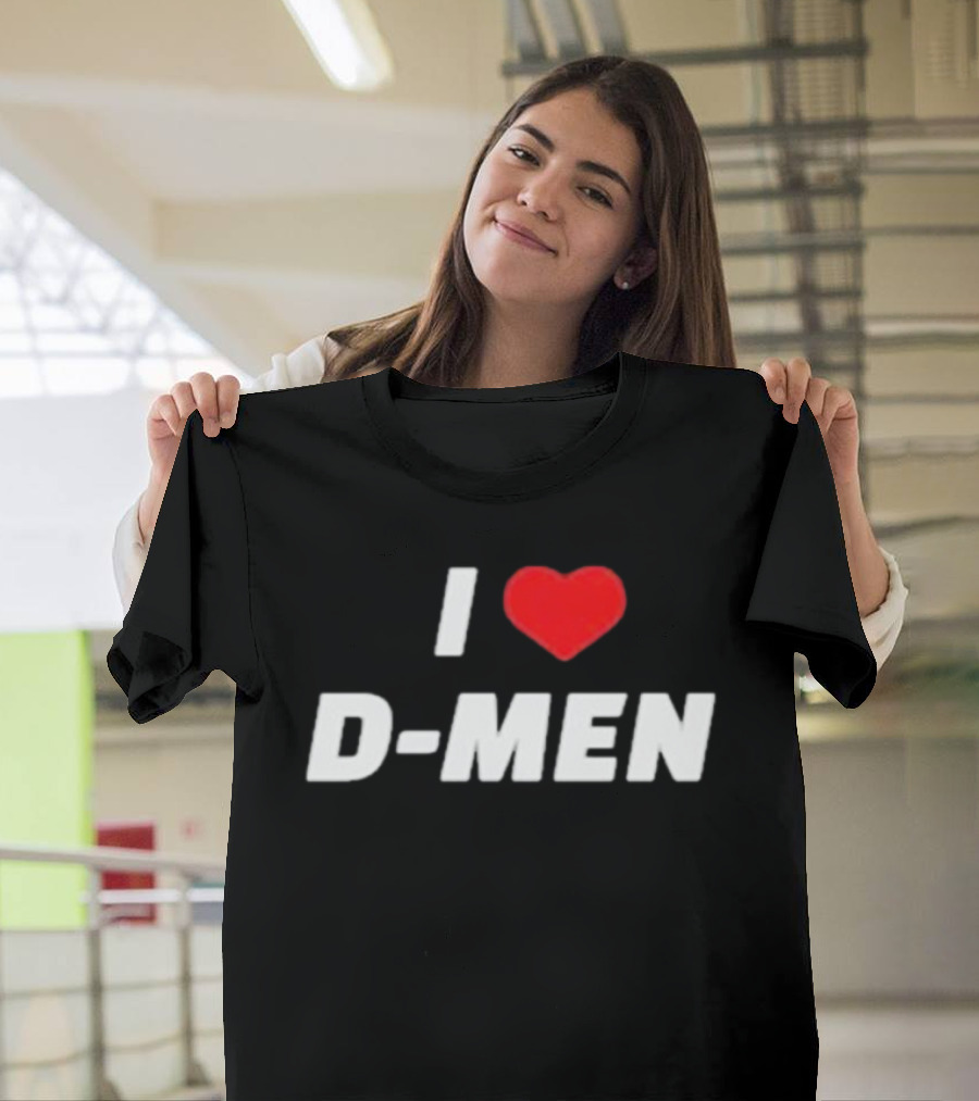 I Love D Men Heart T-Shirt