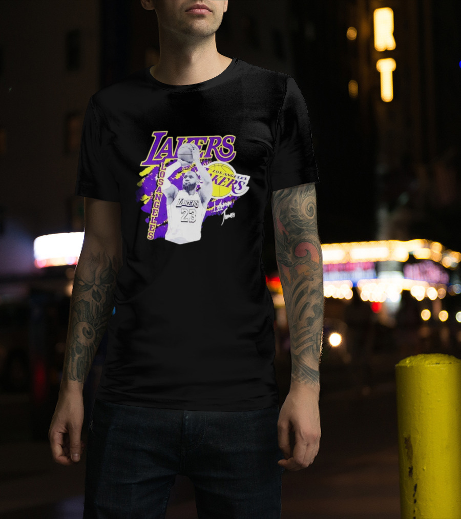Los Angeles Lakers LeBron James 23 Basketball NBA Team T-Shirt