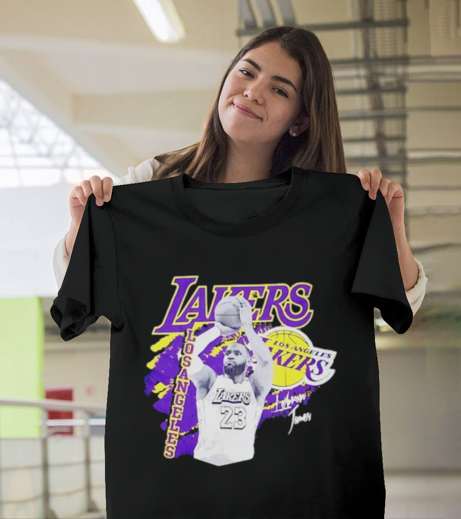 Los Angeles Lakers LeBron James 23 Basketball NBA Team T-Shirt