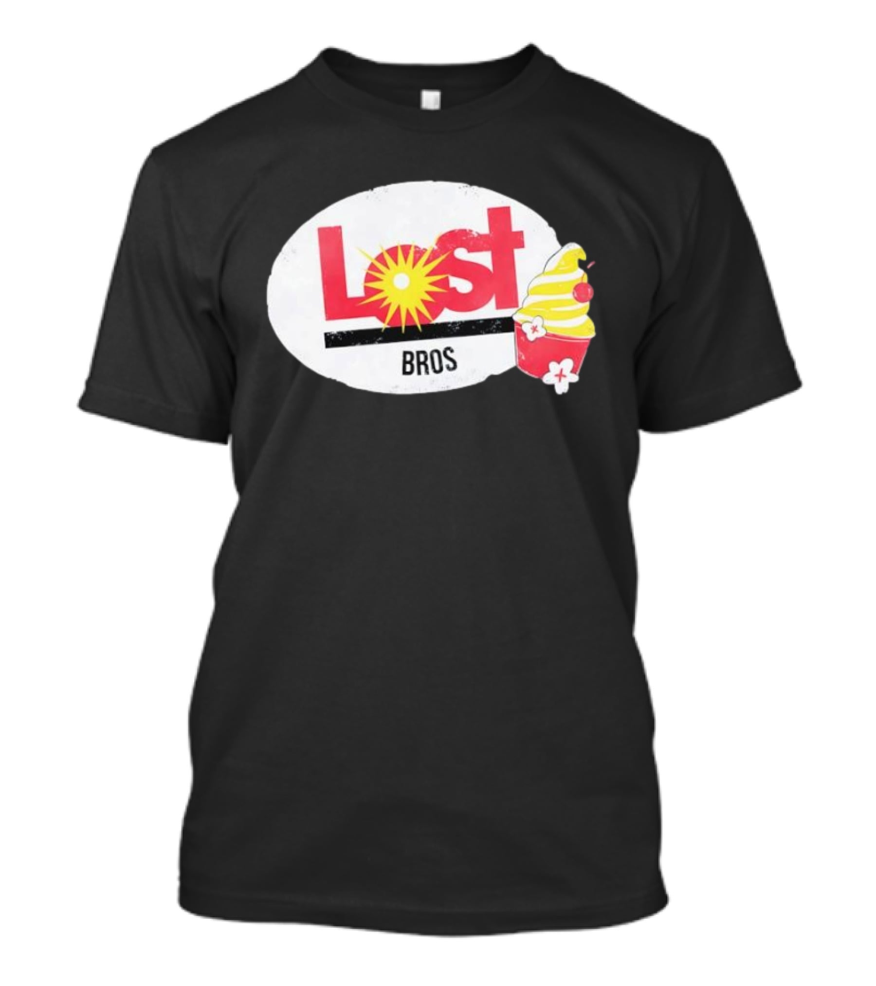 Lost Bros Pineapple Swirl Cupcake Sunburst T-Shirt