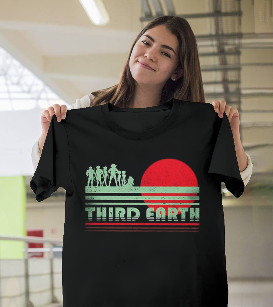 Third Earth Retro Fantasy Sunset Iconic Group T-Shirt