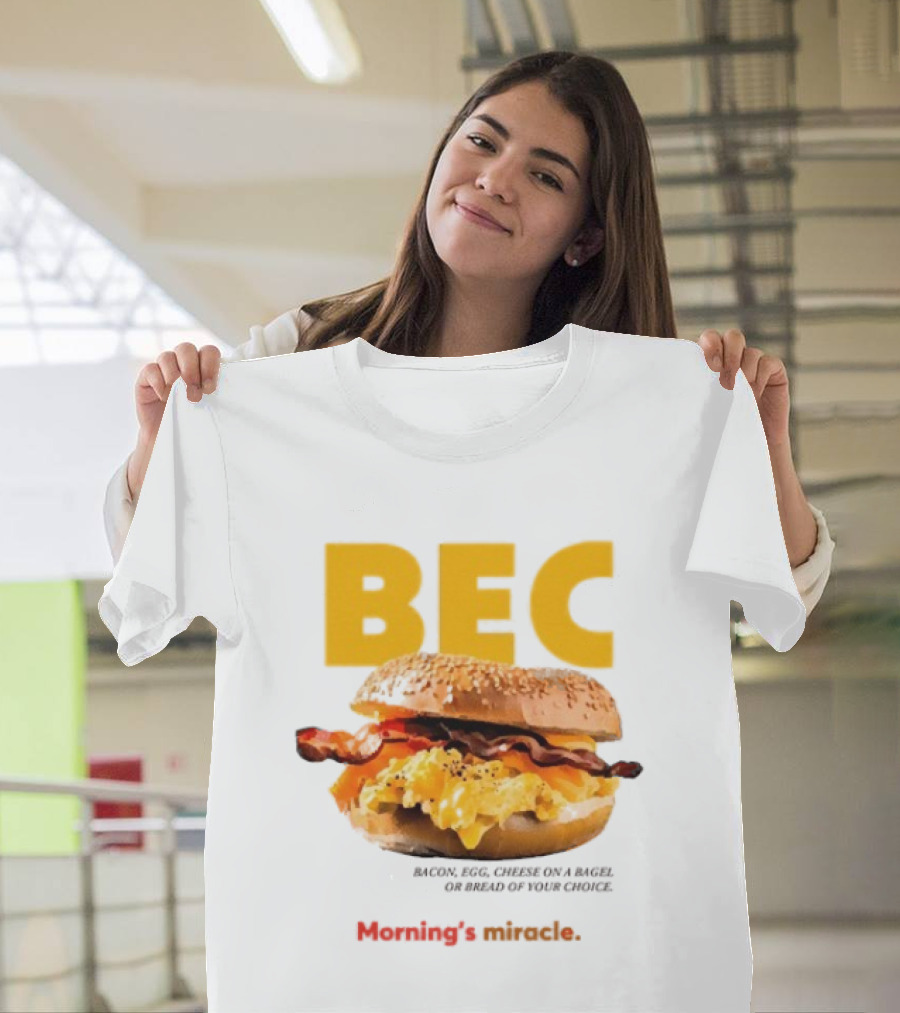 BEC Bacon Egg Cheese Choice Bagel Bread T-Shirt